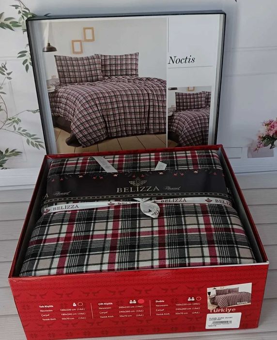 Теплий. Євро комплект постільної білизни з Фланелі.  Туреччина.