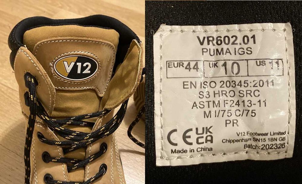 Buty warsztatowe V12 VR602.01 PUMA IGS EUR 45 / 29 cm