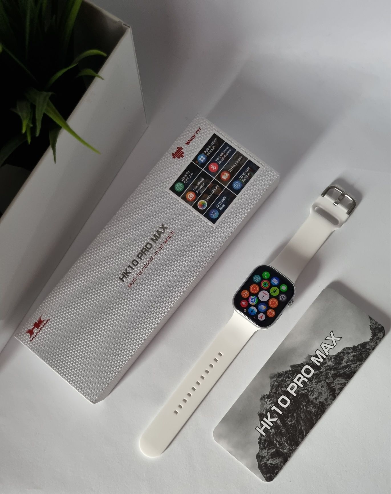 Smartwatch Hk10 Pro Max biały pasek