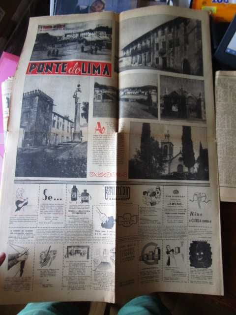Jornal Primeiro janeiro setembro 1945 guerra mundial  Ponte Lima