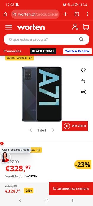Troco galaxy a71 por iphone
