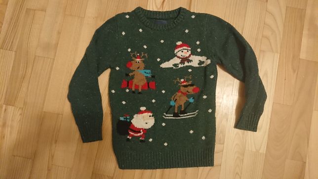 Sweter świąteczny NEXT r.116