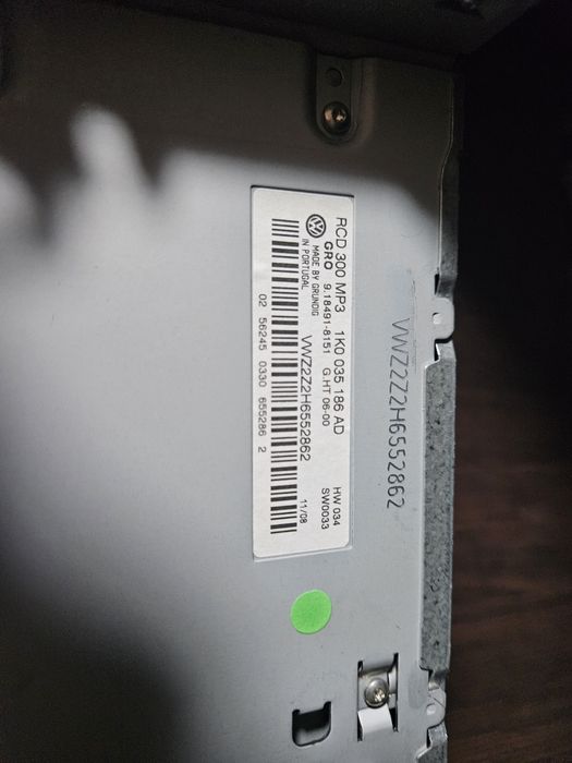 Штатна магнітола VAG  RCD 300 mp3