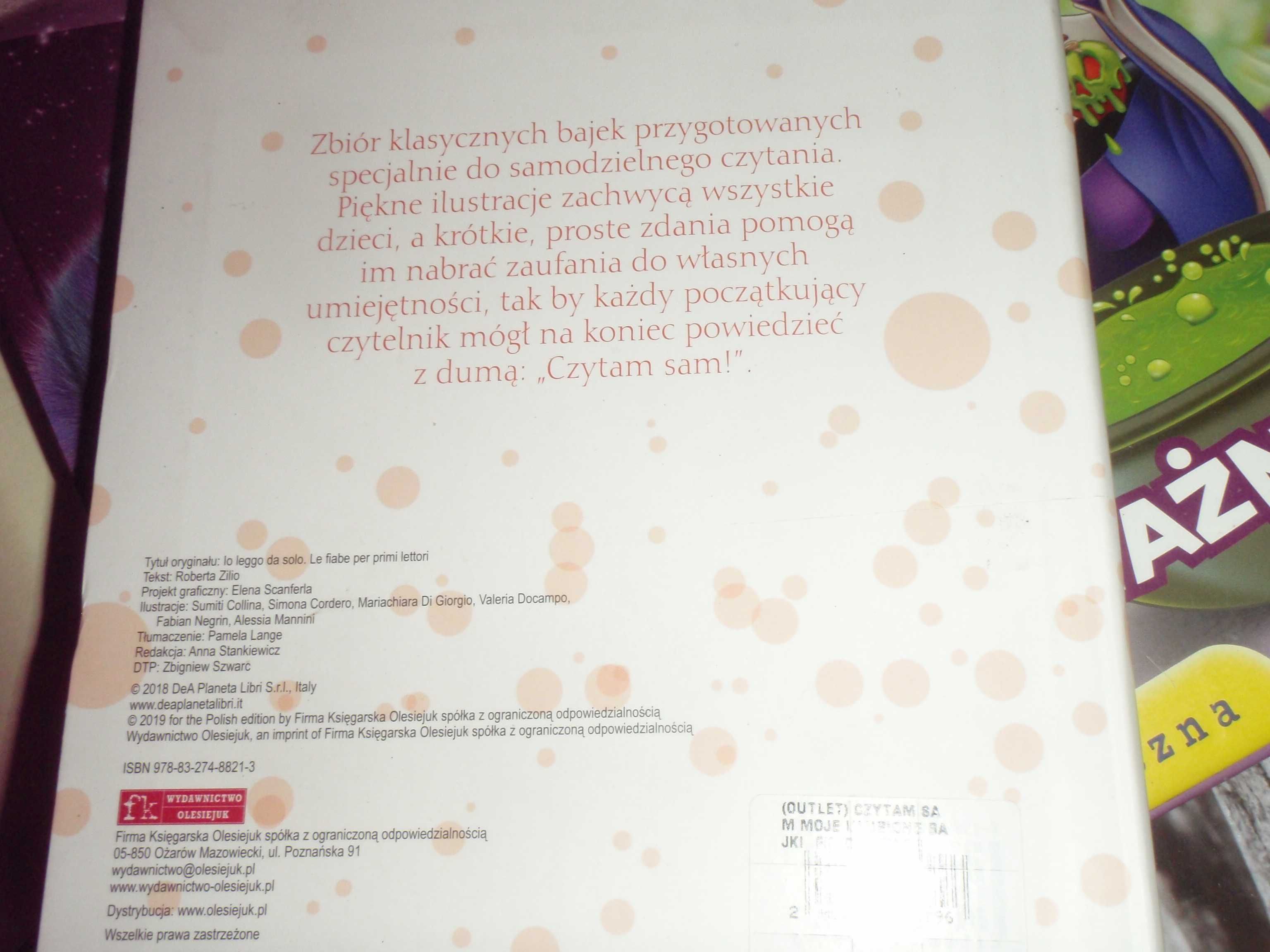 BAŚNIE Andersena i nie tylko, Ulubione Bajki - czytam sam - 2 książki