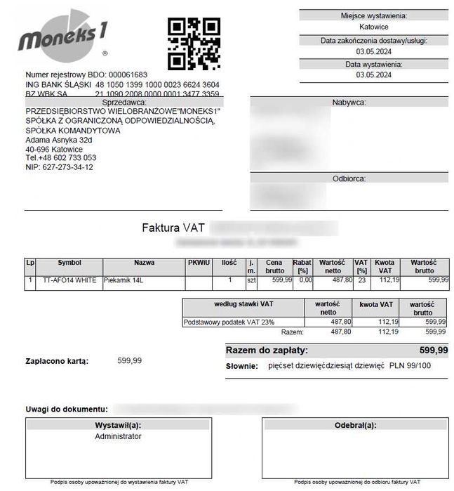 MINI piekarnik elektryczny TURBOTRONIC TT-AFO14 white 14L GWARANCJA