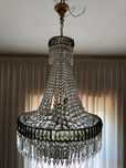 Lustre de 8 lumes e aplique de parede - década de 60