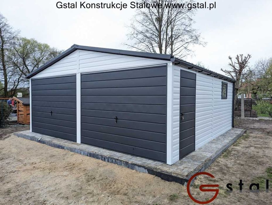 garaż blaszany 6x6 profile zamknięte ocynk blaszak gstal.pl
