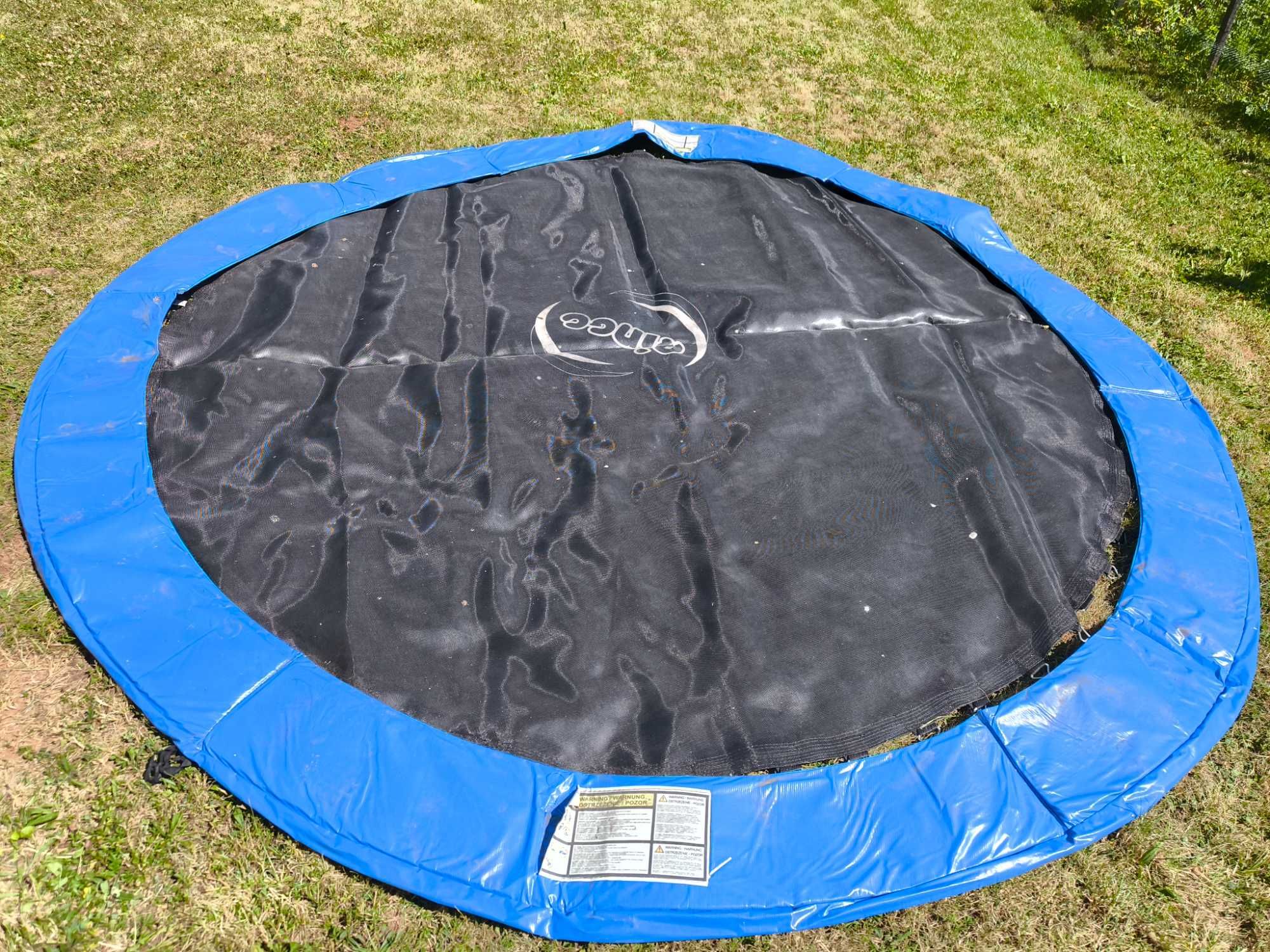 Trampolina dla dzieci Sapphire 10 ft używana , niekompletna OPIS.