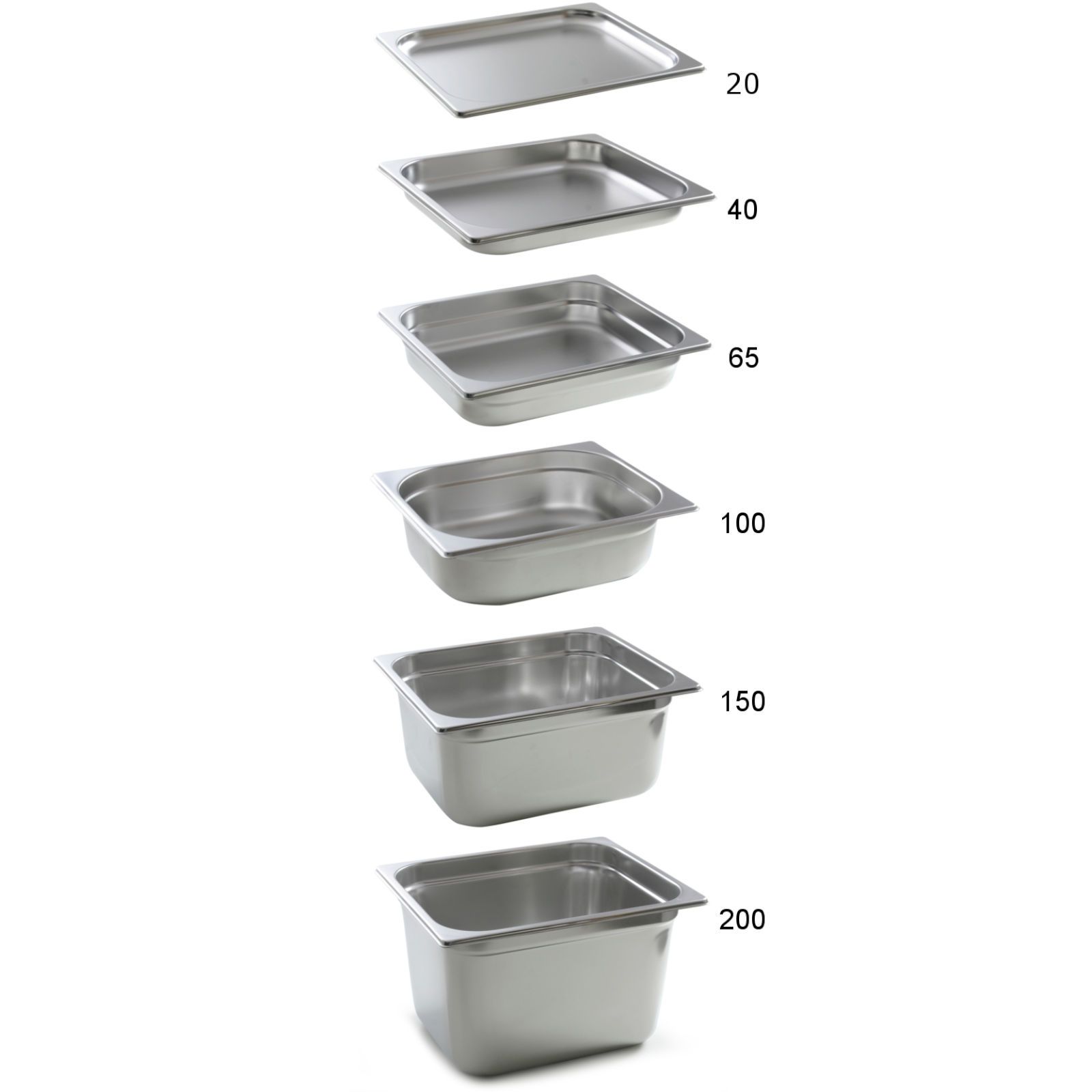 pojemnik gn 2/1 stal nierdzewna profi line wys. 20 mm - hendi 801154