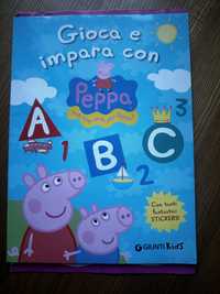 Книга розвиваюча з наклейками Gioca e impara con Peppa