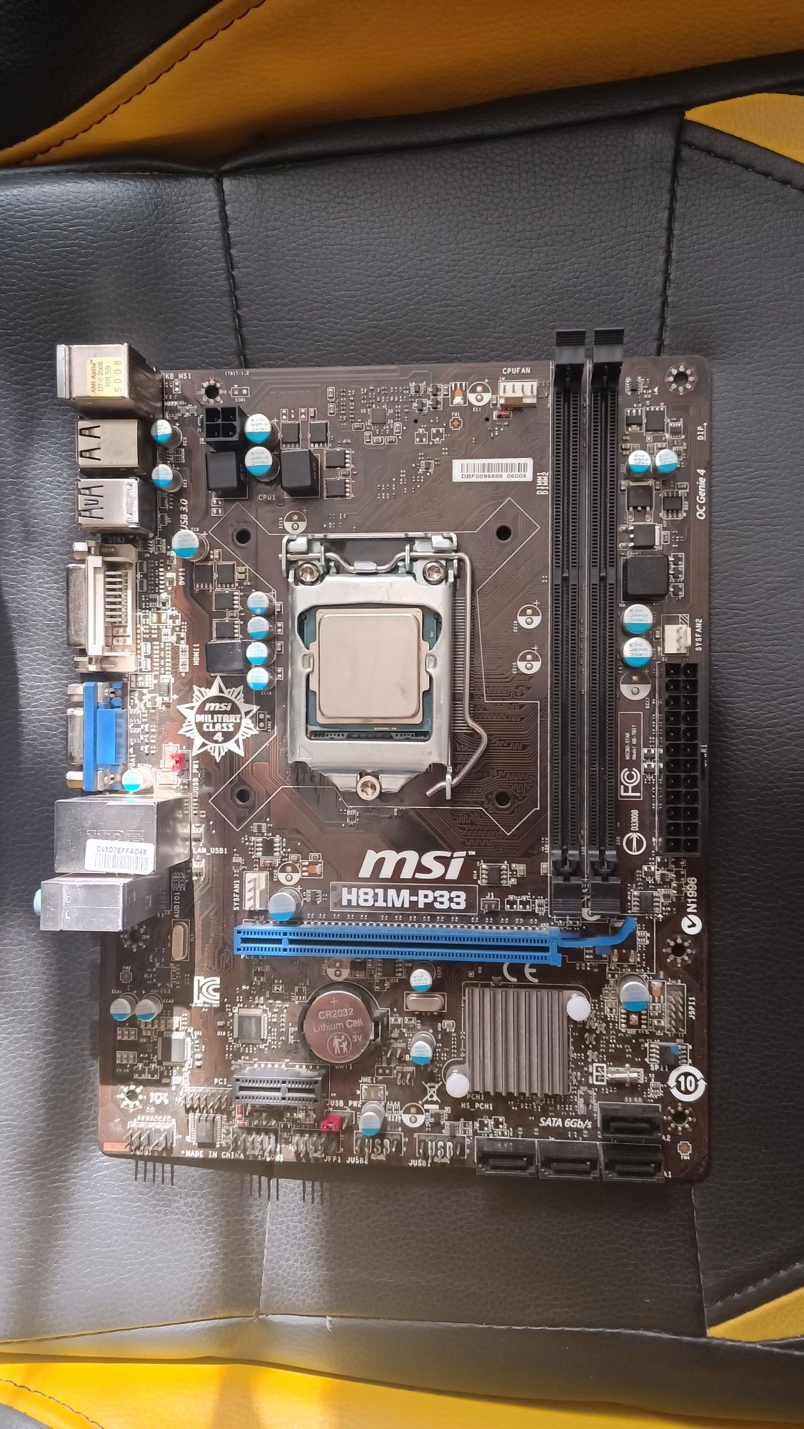 Комплект Socket 1150 - MSI H81M-P33 + Core i5 4590