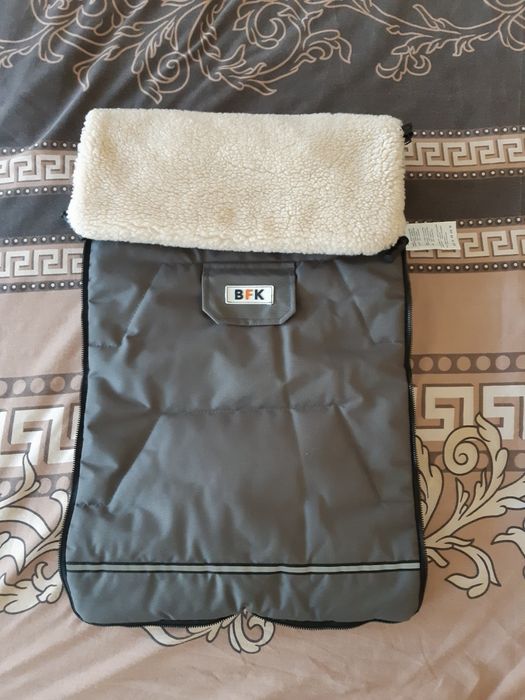 Дитячий зимовий конверт в коляску на овчині футмуф