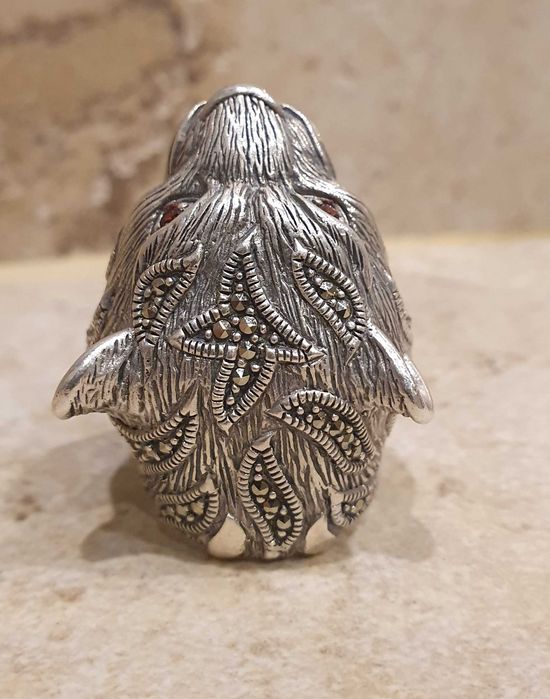Великий перстень SILVERTOLIA  з головою тигра зі срібла 925 проби