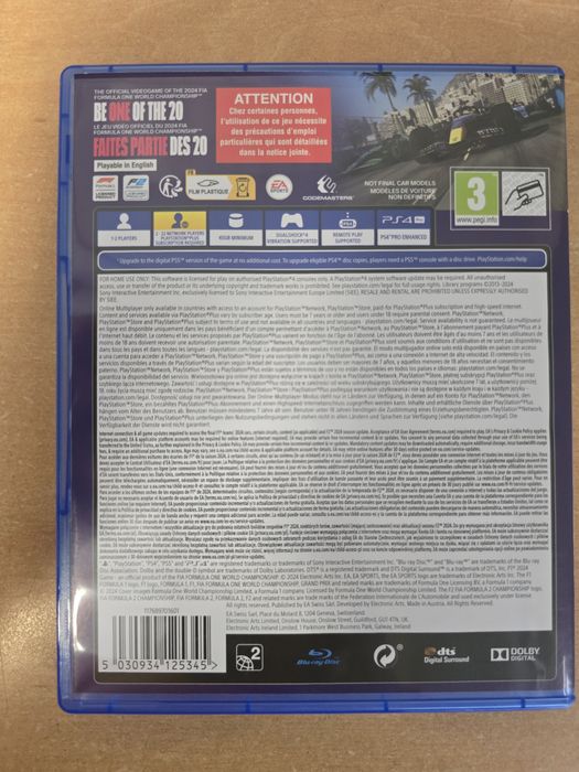 F1 24 ps4 ps5 jogo