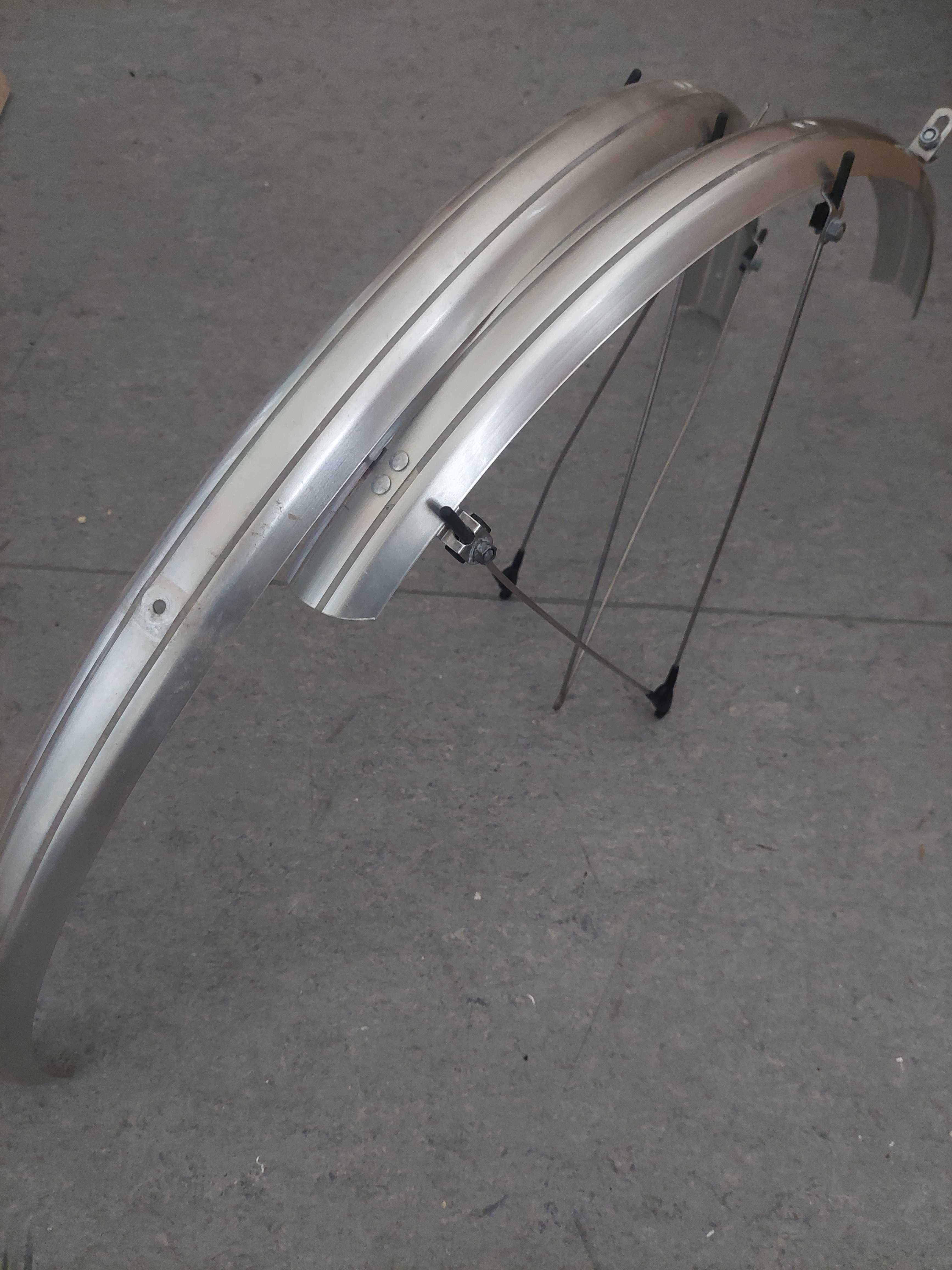Błotnik aluminiowe do roweru 28 cali komplet na przód i tył