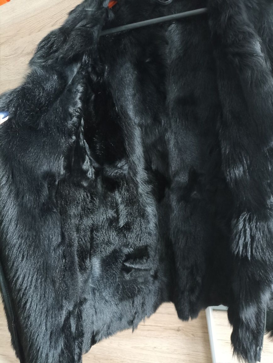 Kurtka płaszcz kożuch futro naturalne