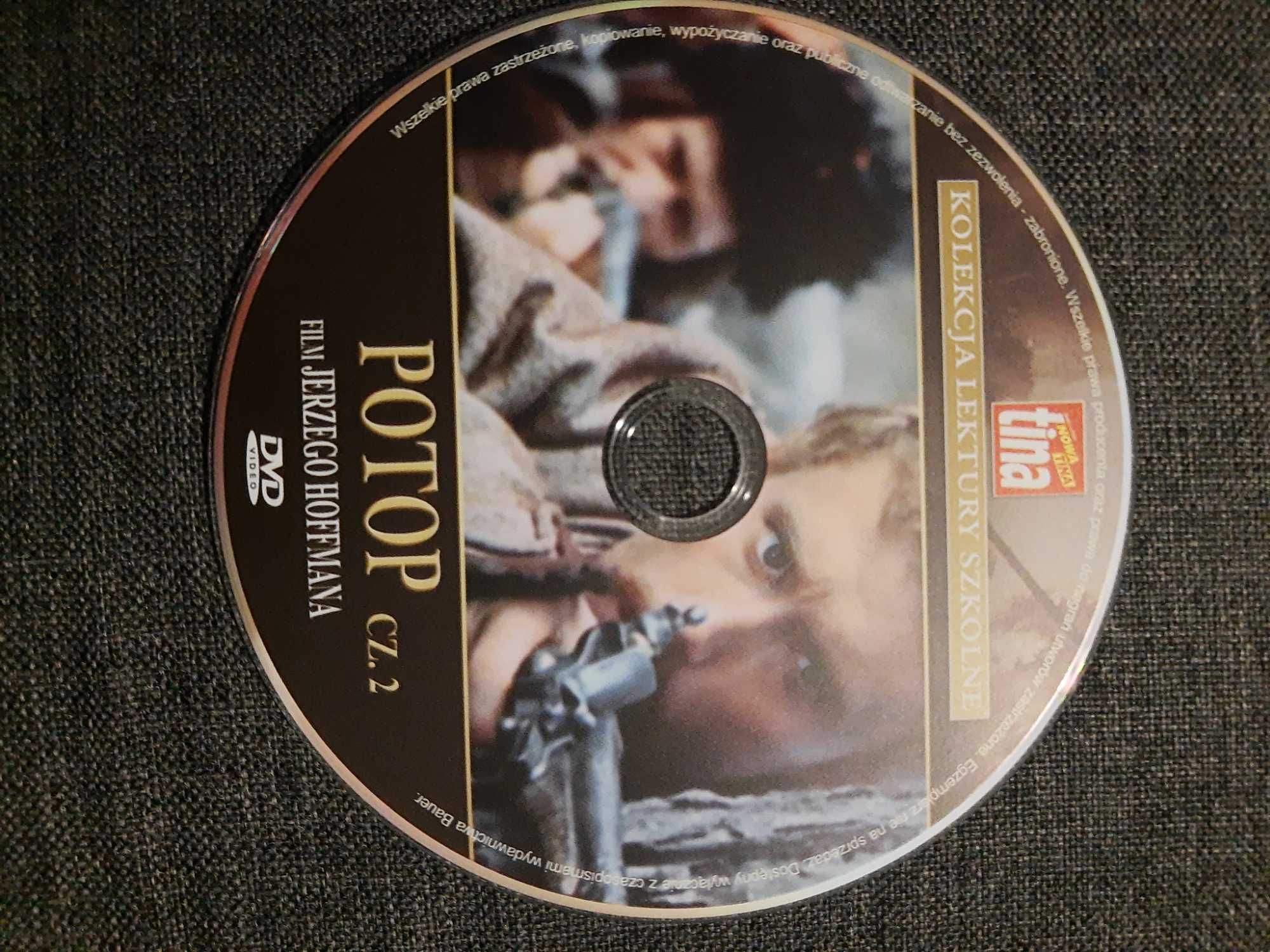 DVD,lektura Potop 2 część Hoffman Nowe. Serdecznie polecam.