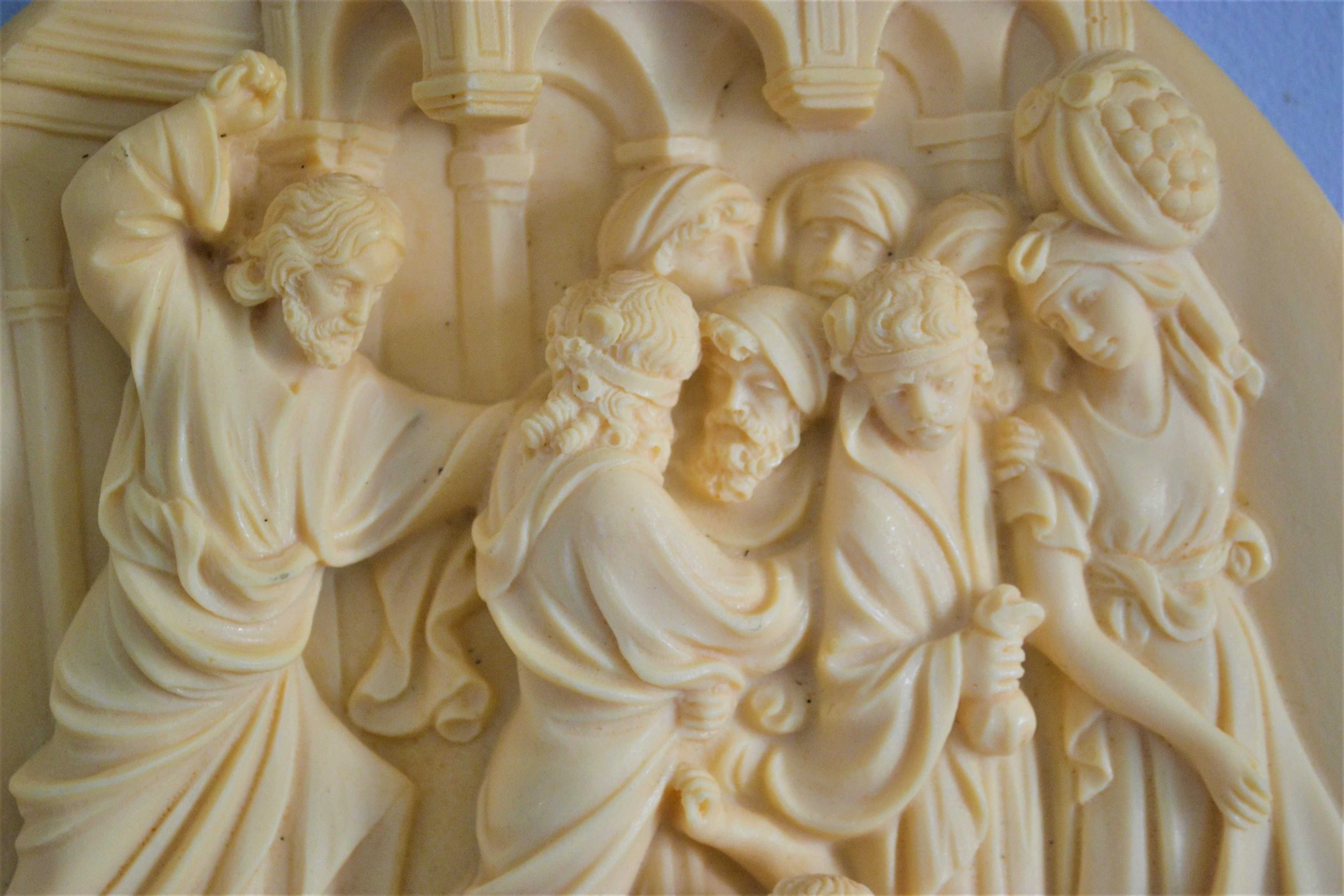 Talerz Dante Volteradici Santangelo Jezus wypędza kupców