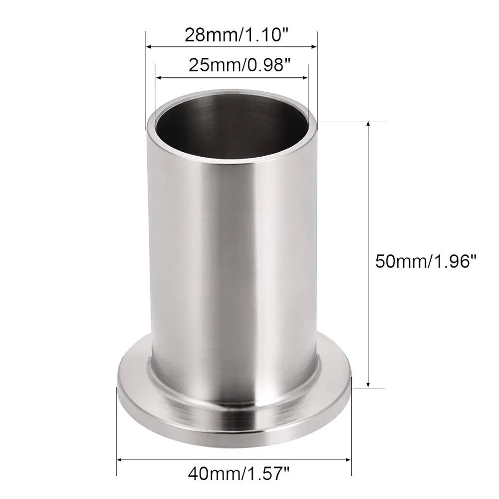 sourcing map KF25 stal 304 50mm próżnia spawanie kołnierz zwinge ISO-K