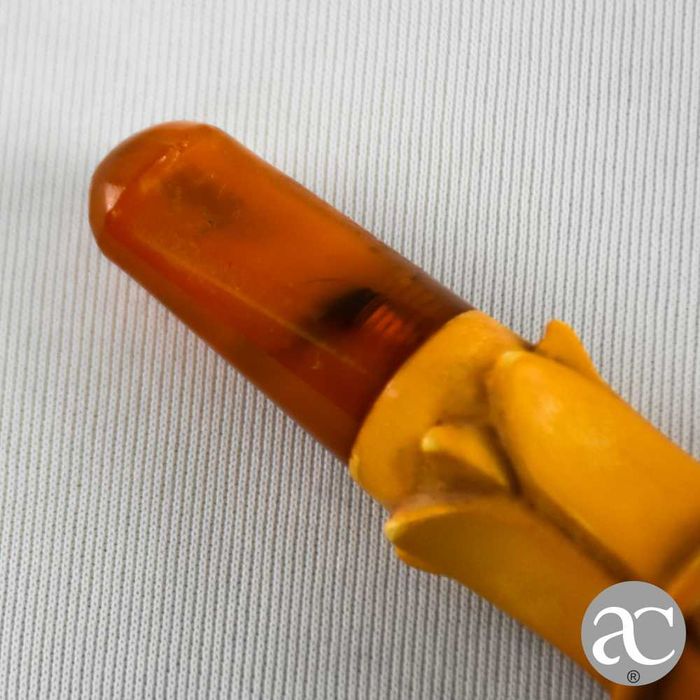 Antiga Boquilha em espuma do mar e âmbar