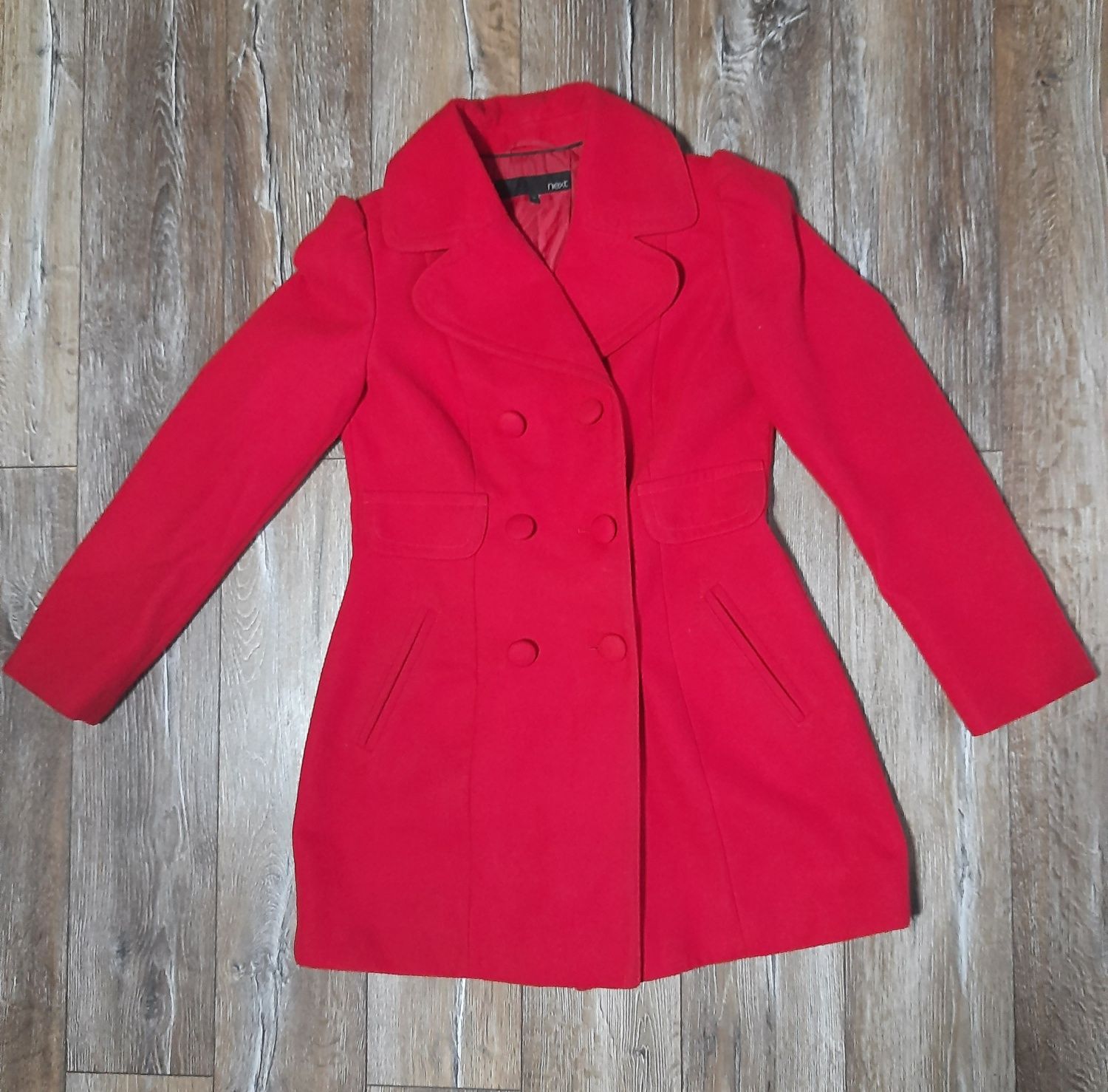Czerwony płaszcz na wiosnę /jesień NEXT rozmiar M/L