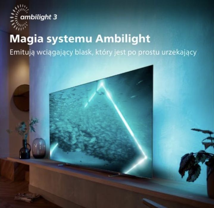 Telewizor PHILIPS 55OLED707  4K 120Hz Android TV Ambilight 3  HDMI 2.1