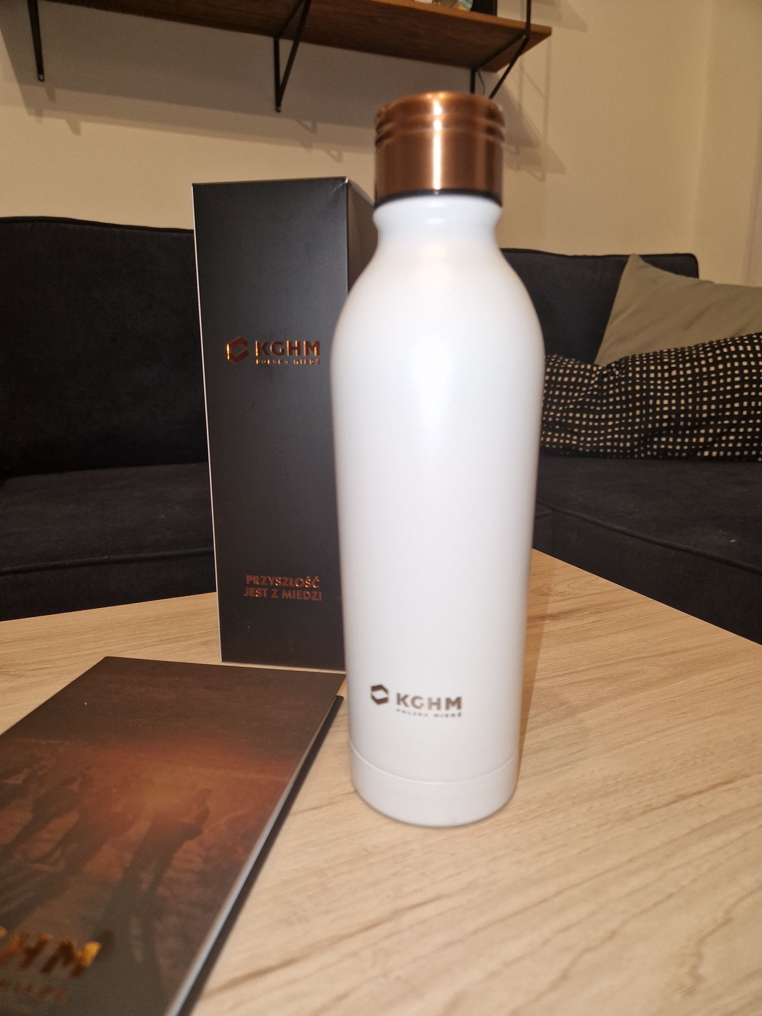 Root7 root 7 butelka termiczna 500ml + notatnik KGHM Miedź zestaw
