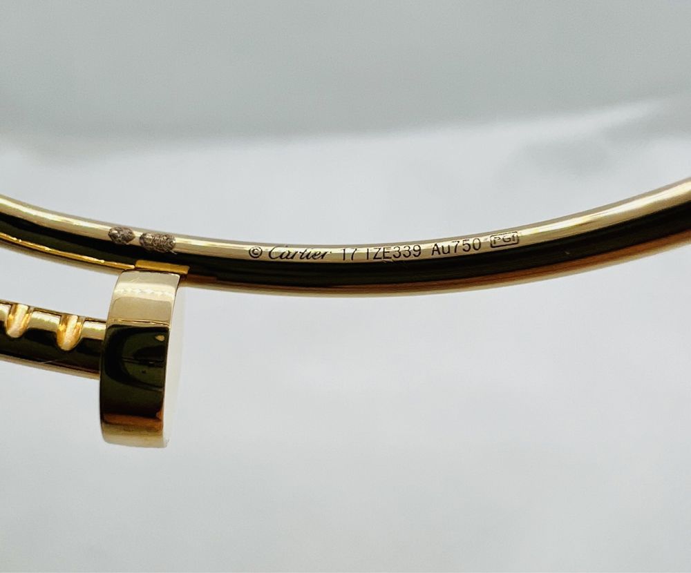 Золотой браслет Cartier Juste un Clou small. Розовое золото 750. 2400$