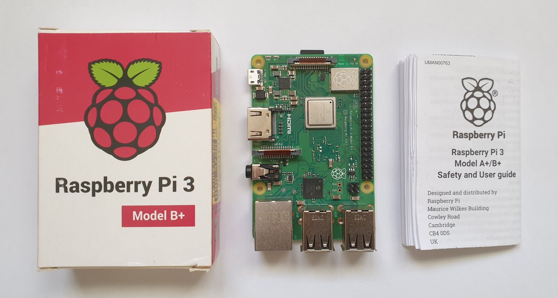 Raspberry Pi 3 Model B+ (novo na caixa)