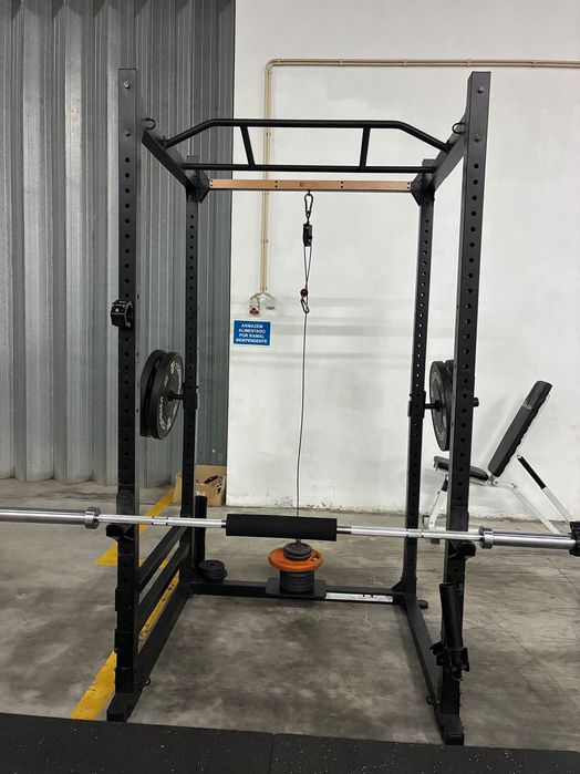 Rack Musculação  + sistema de polia