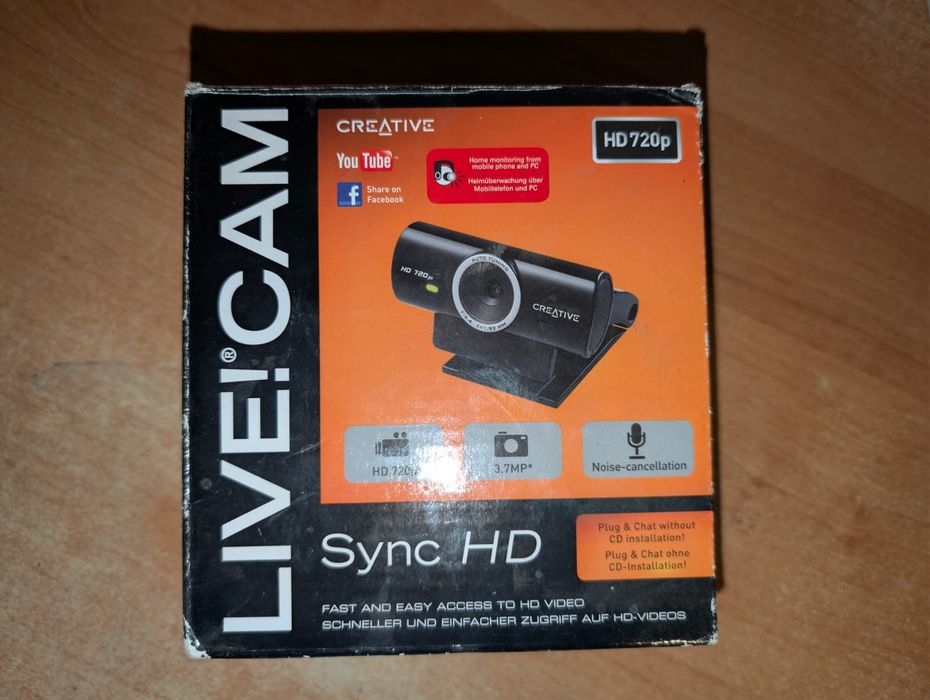 Sprzedam używaną kamerę internetową Creative Live! Cam Sync HD (HD 720