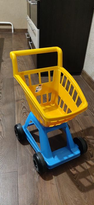 Іграшка Дитяча Корзинка на колесах для супермаркету