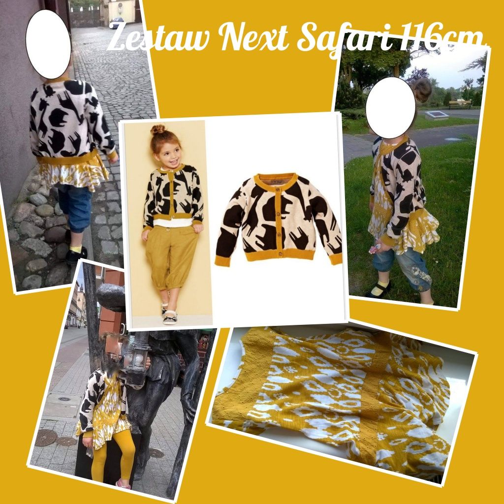 Safari Next tunika i blezer sweter rozpinany