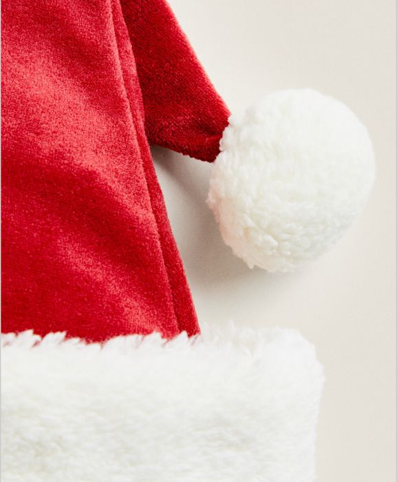 Gorro Infantil PAI NATAL Zara Home NOVO