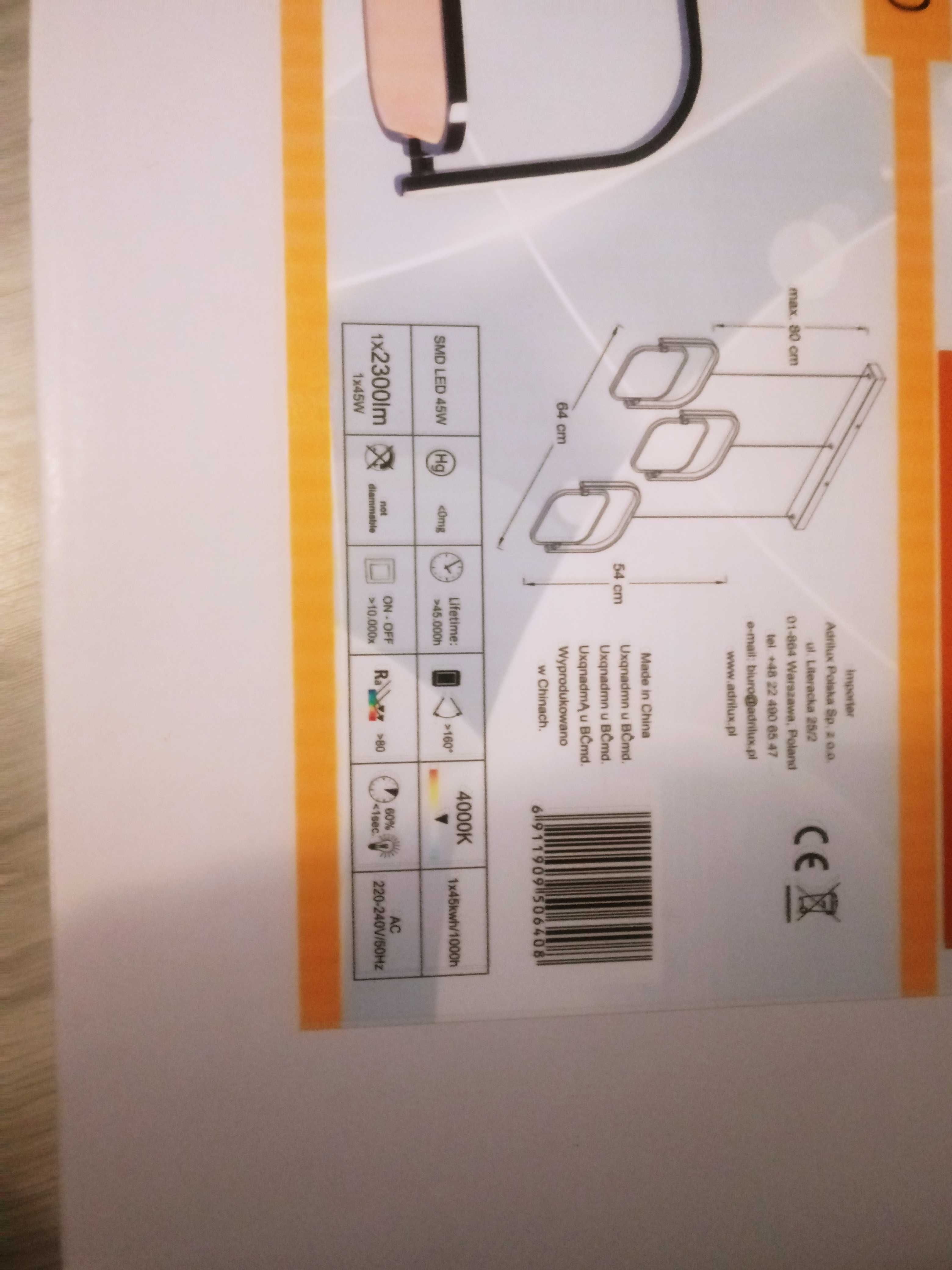 Lampa led nowoczesne oświetlenie