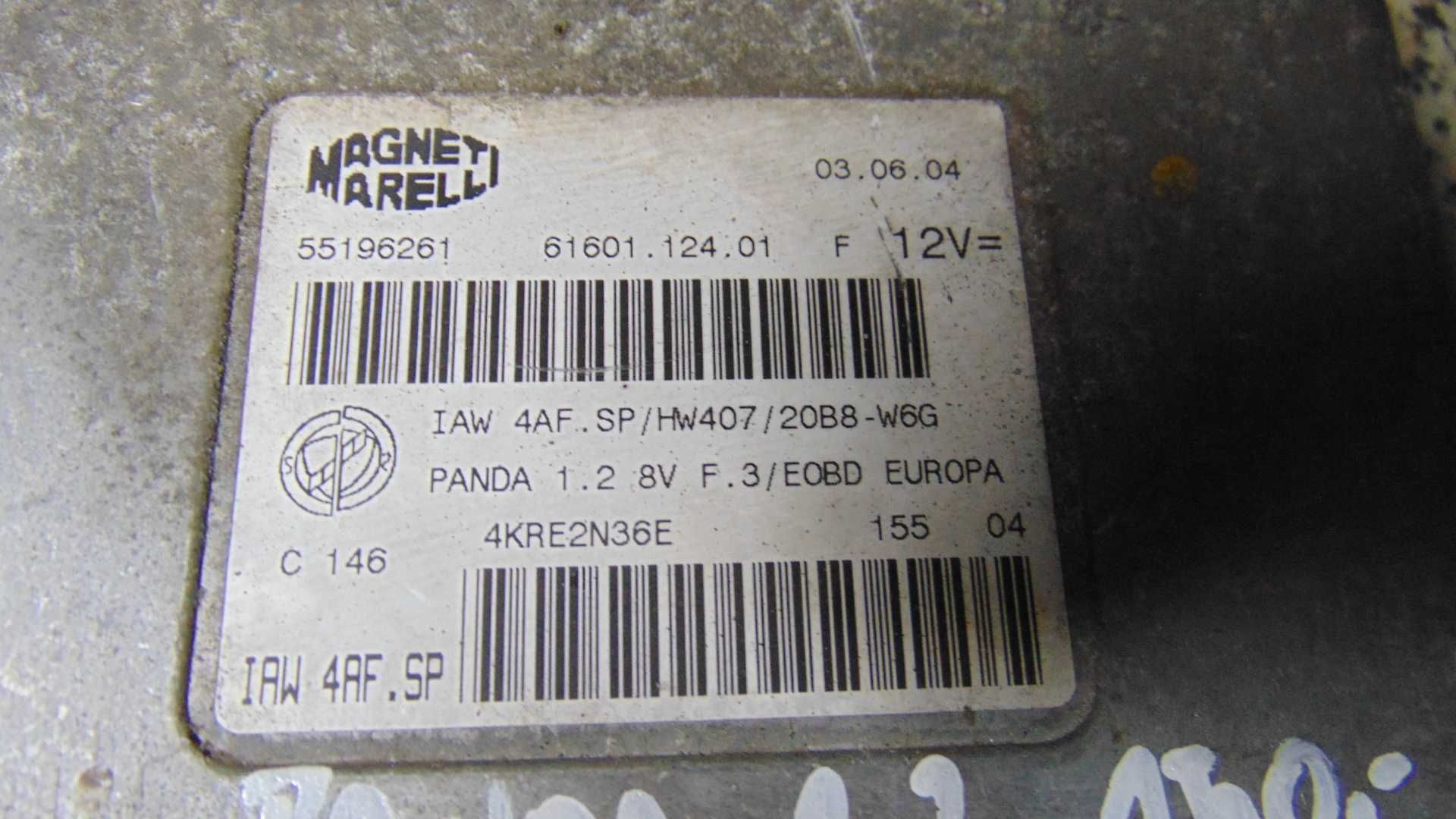 Maj55 Sterownik silnika komputer fiat panda 1.2 wysyłka części
