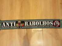 Cachecol anti rabolhos novidade Sporting ultras futebol coleção