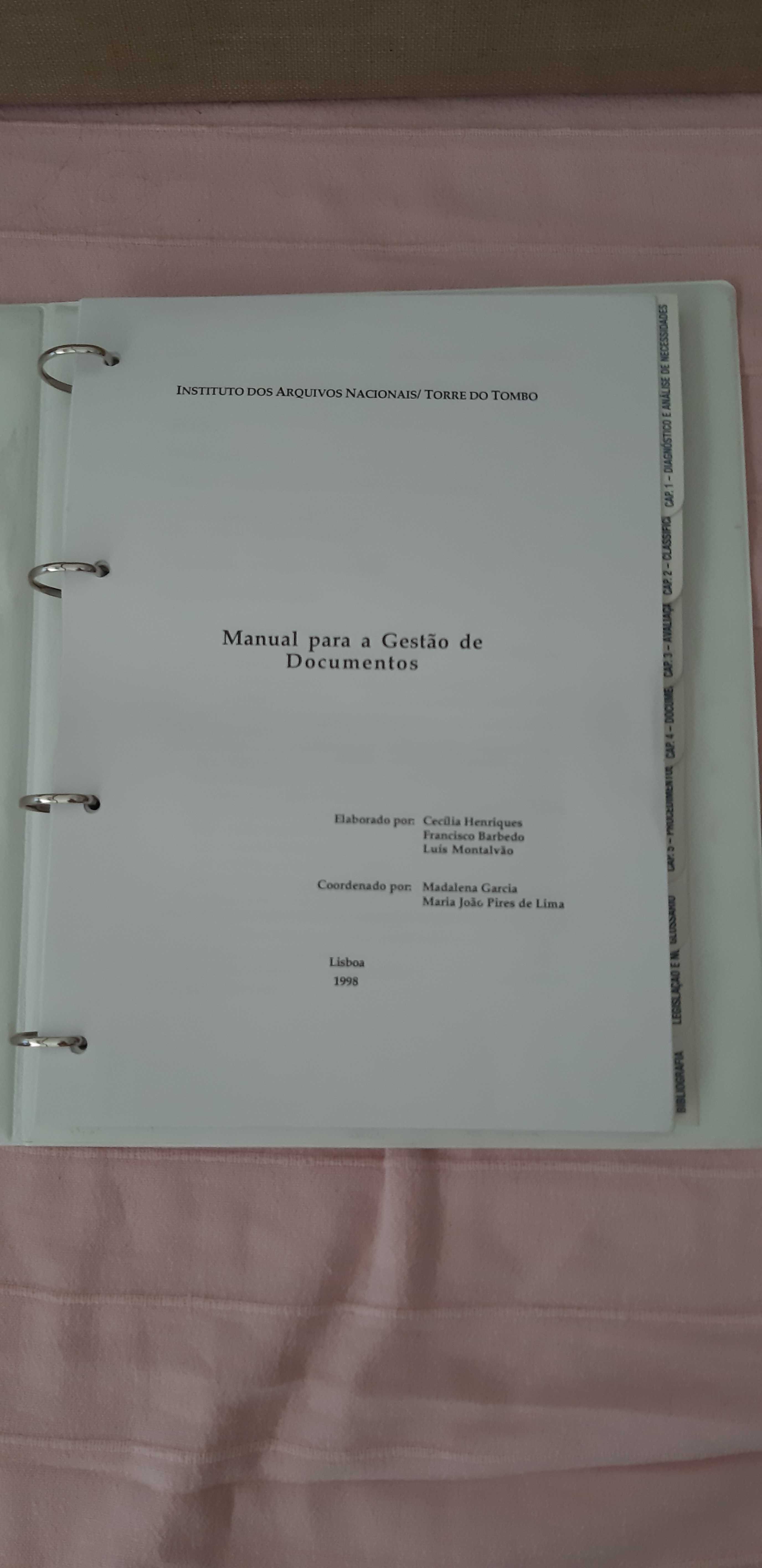 Manual para gestão de documentos