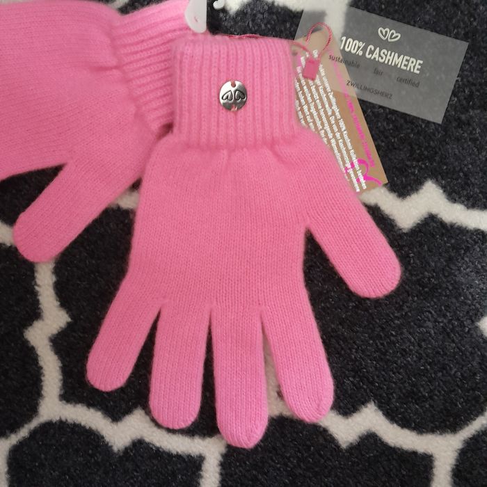 Rekawiczki 100% kaszmir Zwillingsherz kaszmirowe damskie zimowe cashme
