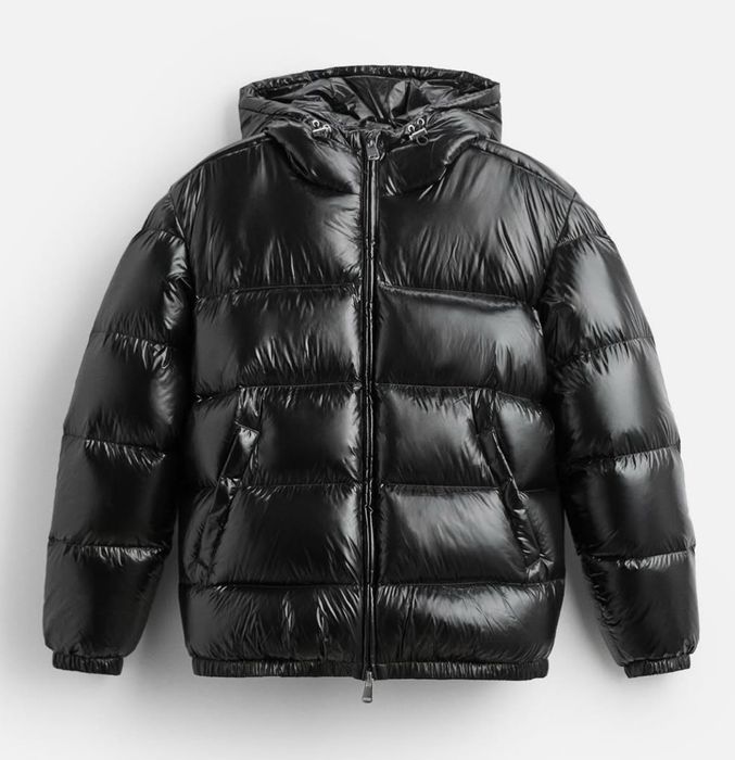 Zara puffer jacket black