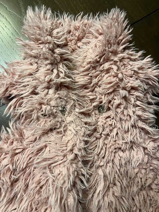 Cieplutka kamizelka dziewczęca bezrękawnik Zara 146 152