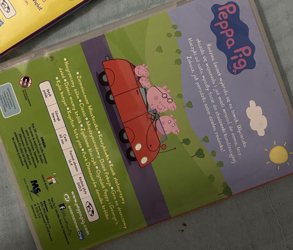 Płyta DVD Bajki Świnka Peppa 13 odcinków video Zagubione Kluczyki