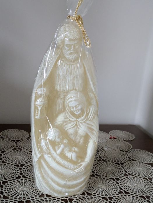 Świeca świąteczna świeczka Betlejemska figurka