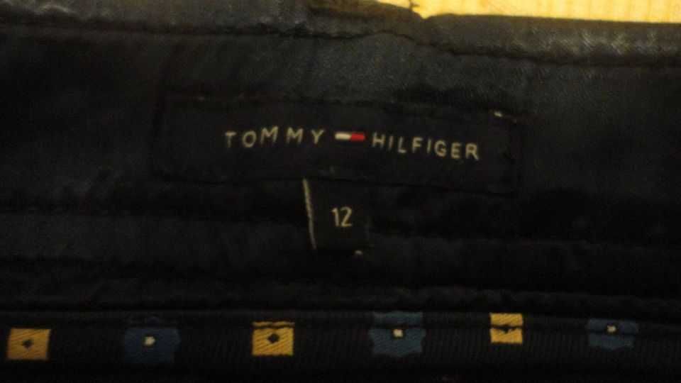 Calças de senhora pretas Tommy Hilfiger