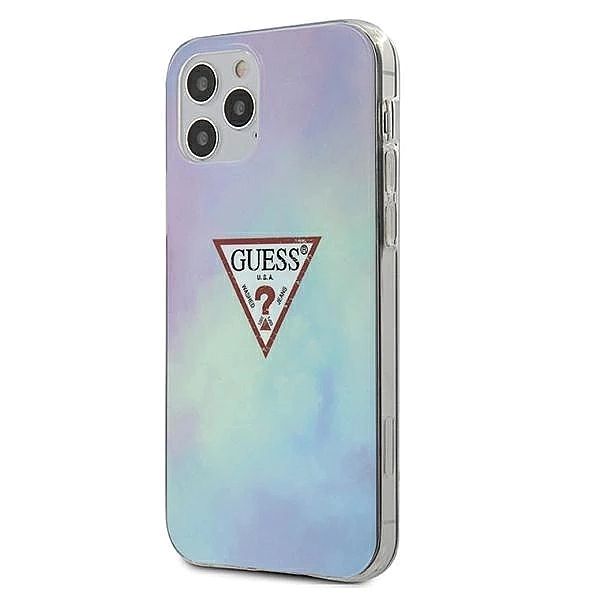 Etui Guess Tie & Die Collection na iPhone 12 / 12 Pro 6,1" - niebieske