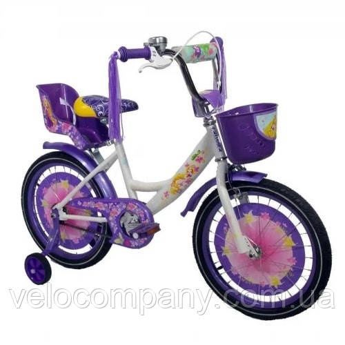 Дитячий велосипед Azimut Girls 20" фіолетовий