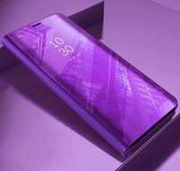 Etui z klapką Huawei P40 Lite, - Clear View Case Violet