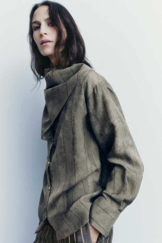 ZARA koszula z bandaną wyjątkowy- ciekawy design M nowa
