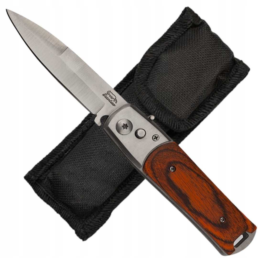 nóż sprężynowy bsh składany elegancki pokrowiec kieszonkowy n-505B