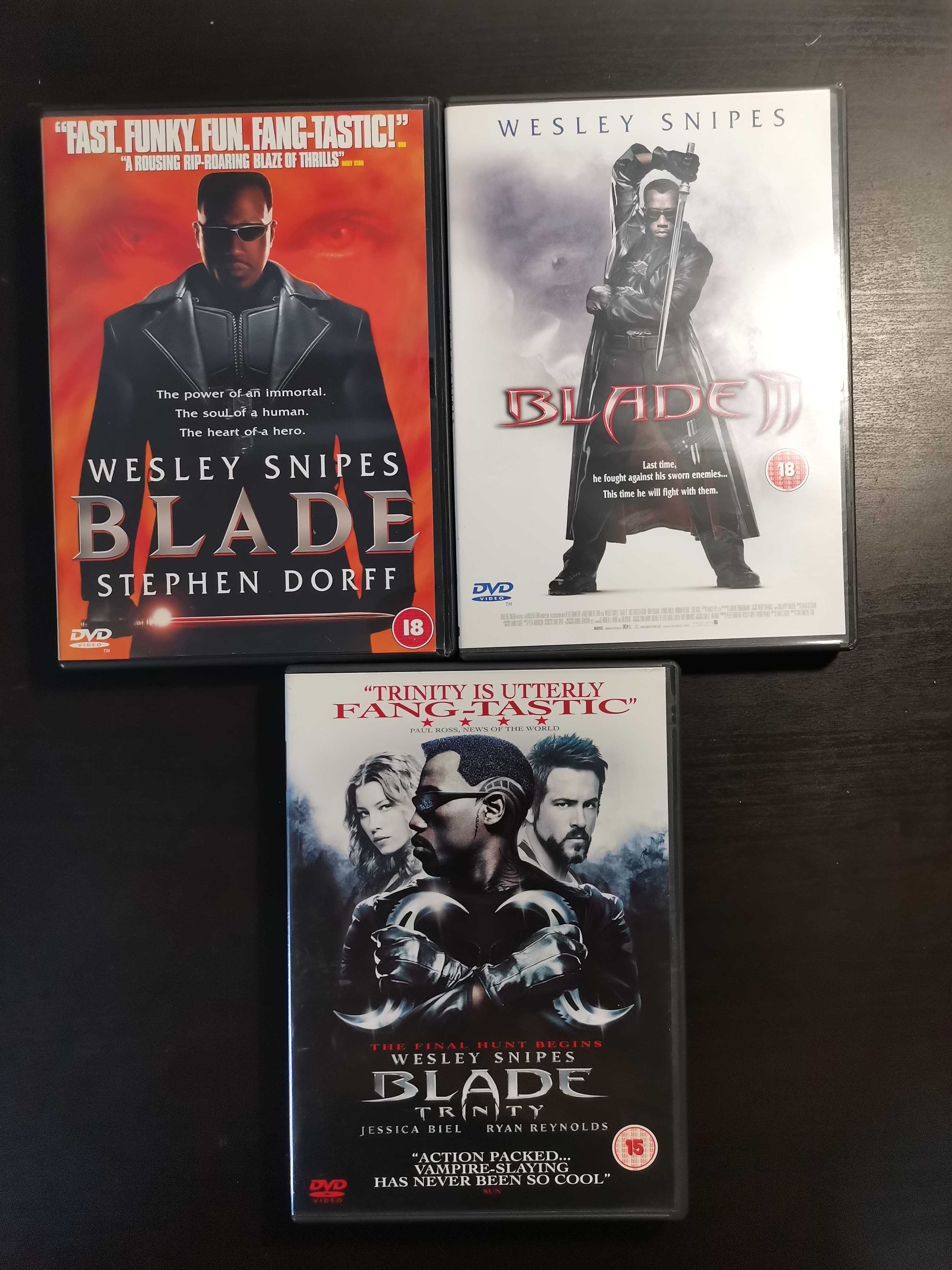 Trilogia Blade (Blade, Blade II e Blade Trinity) + extras